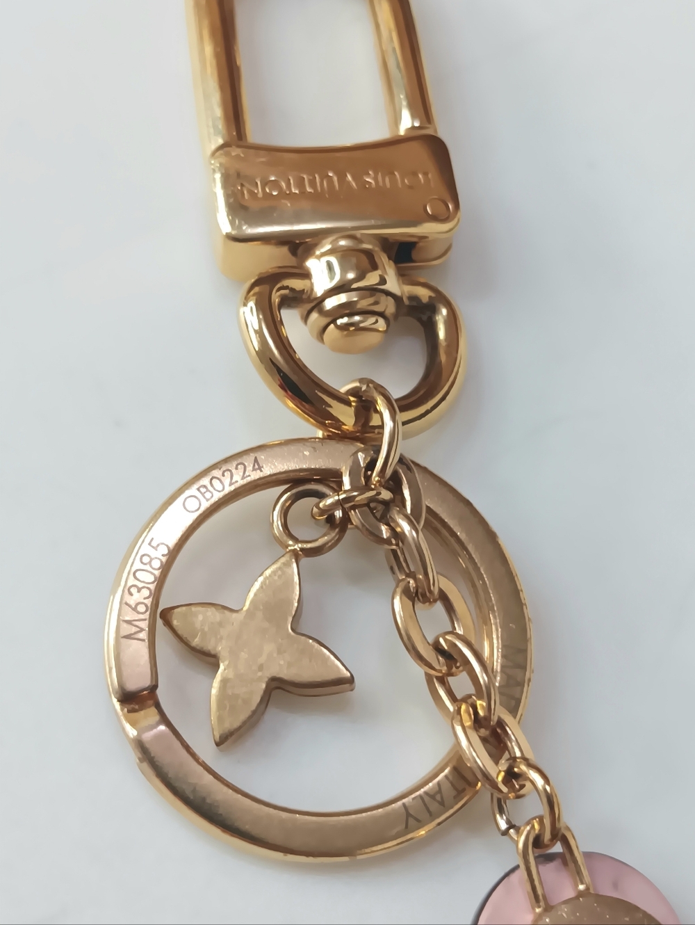 Louis Vuitton Blooming Flowers BB Bag Charm Key Holder Pink Monogram ✨ Box - Picture 10 of 14